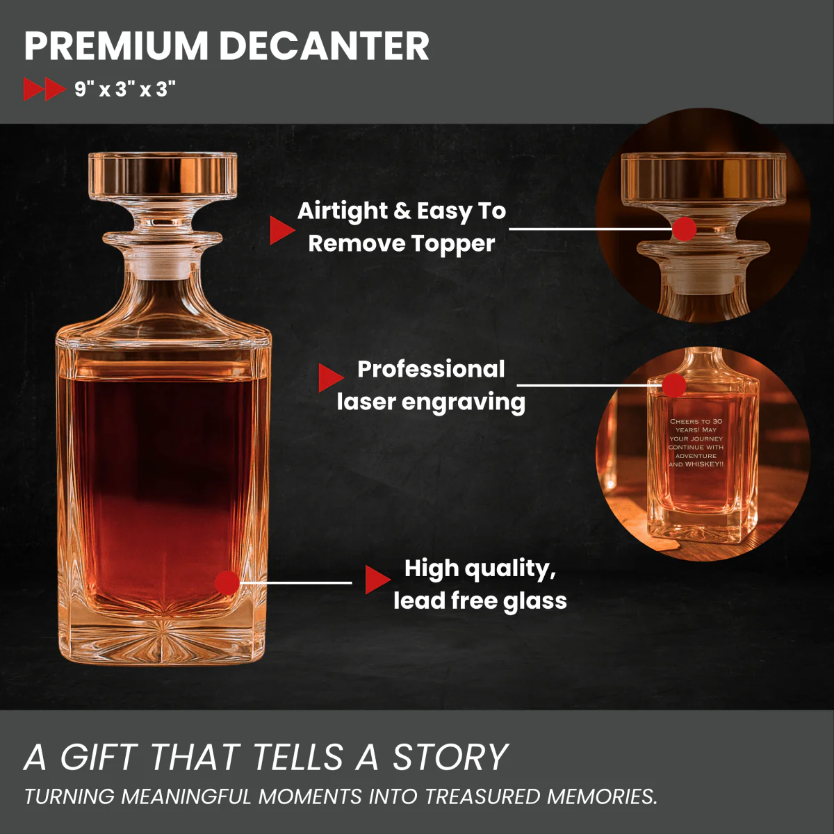 30th Birthday Decanter - Image 4