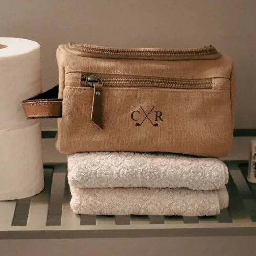 Crossed Golf Club Toiletry Bag - Image 4
