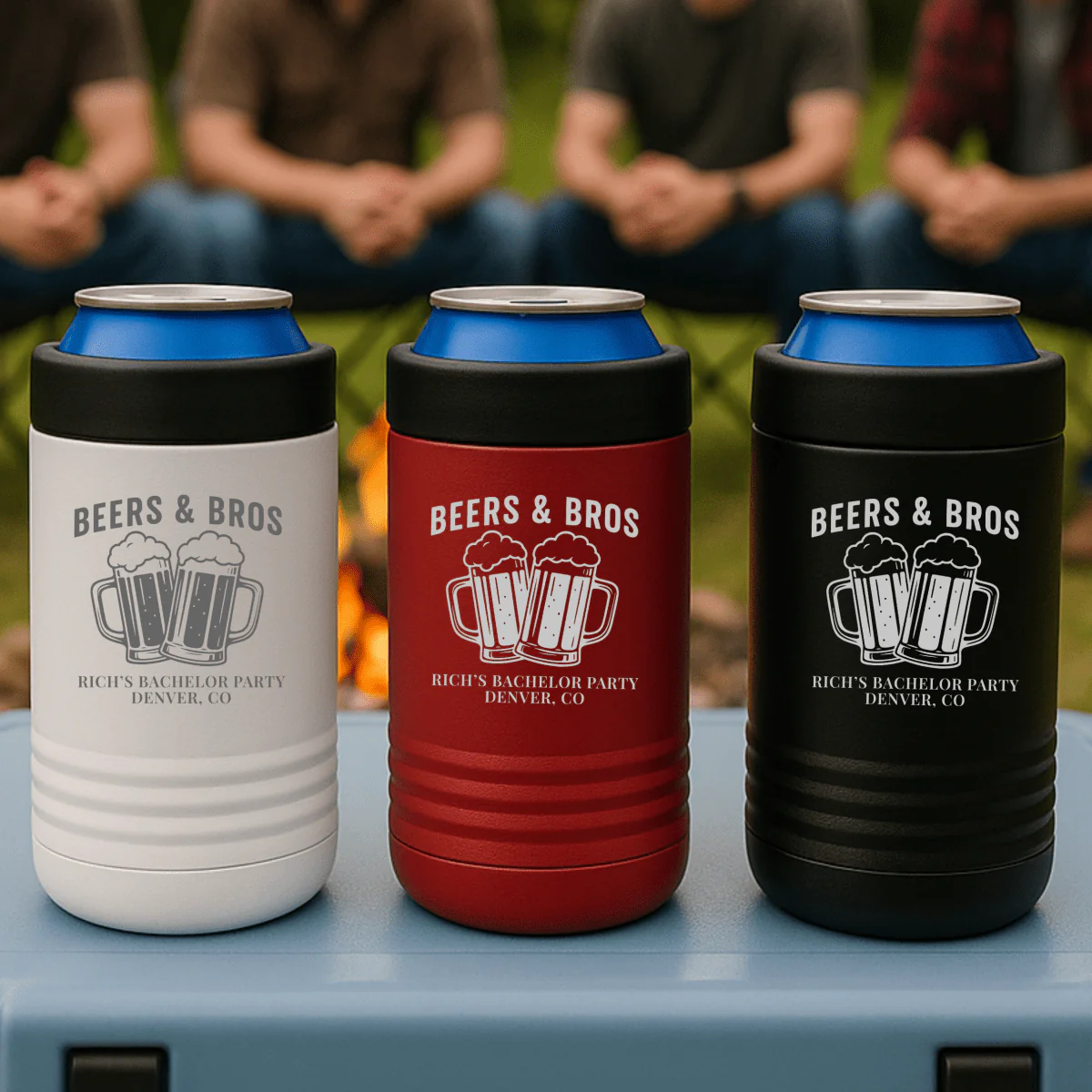 Beers & Bros Bachelor Party Can Cooler